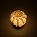 Folded paper LED desk lamp