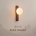 Walnut wood wall sconce USB rechargeable
