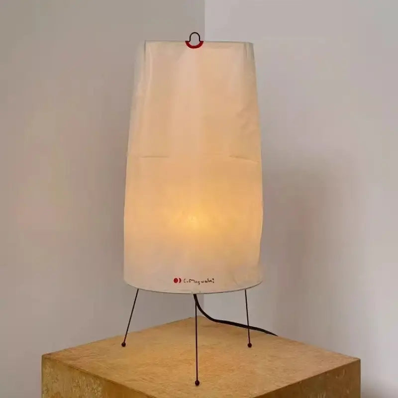 Egg-shape rice paper lantern tripod