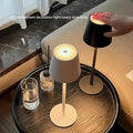 Cordless rechargeable table lamp warm light