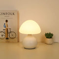 Ridged ceramic dome lamp