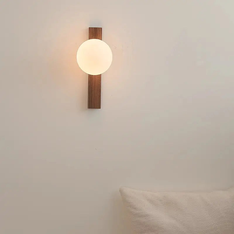 Wood wall sconce nordic style
