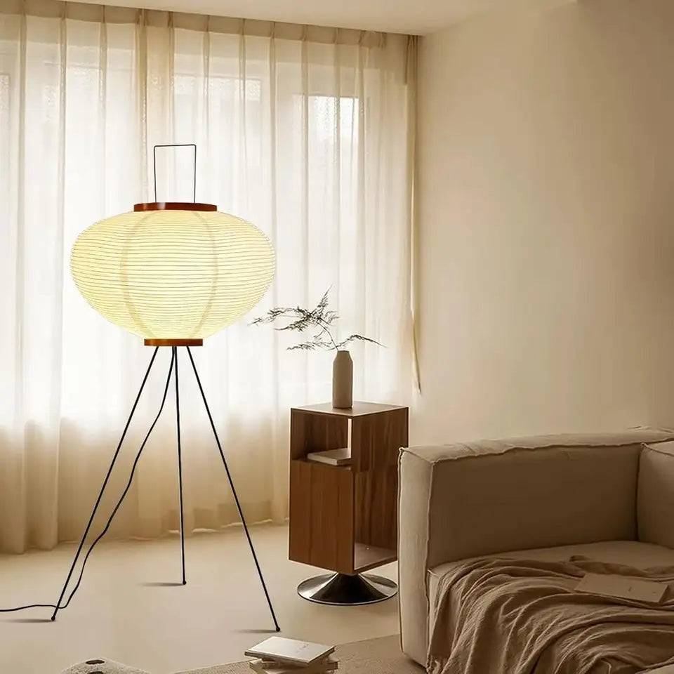 Japanese paper Akari lantern floor lamp