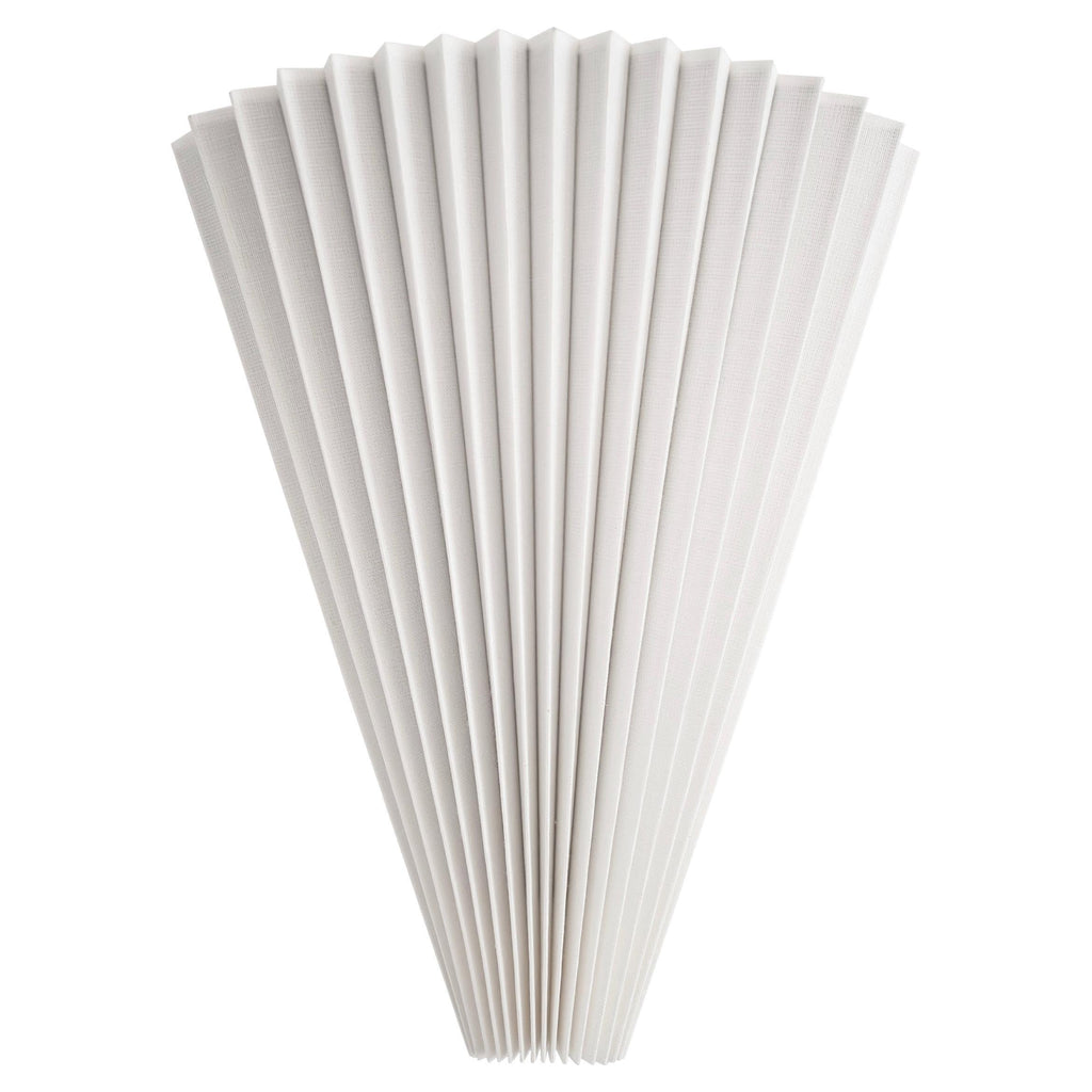 Pleated paper wall sconce